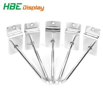 Supermarket Accessories Metal Wire Slatwall Hook Display