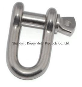 Large Adjustable Drop Forged Trawling Chain Dee D Shackles with Round Head Screw Pin