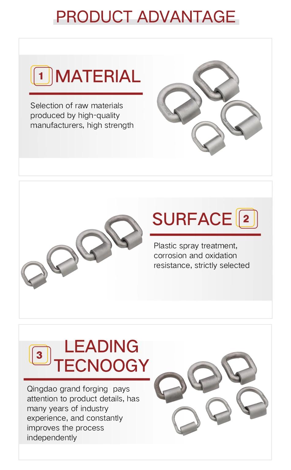 Drop Forged Marine Hardware Connecting Link D Shape Lashing Ring