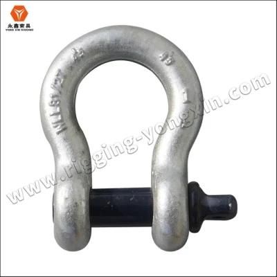 RF Steel Crane Safety Screw Pin Large Omega Anchor Bow Shackle for Rigging Marine Hardware