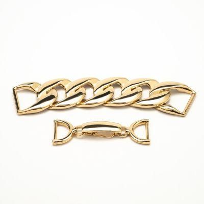 Factory Wholesale Hardware Accessories Customized Metal Gold Brass Lobster Clasp Swivel Snap Handbag Hook Center Connection Buckle