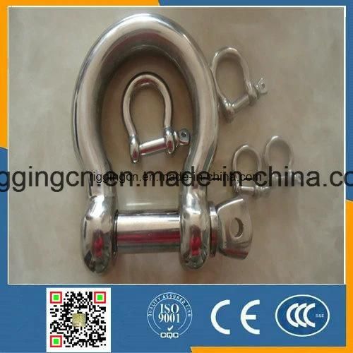 European Type Bow Shackle in Stainless Steel with High Polished Surface