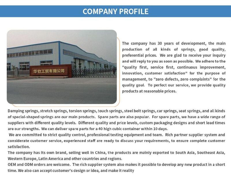 Customized Wire Forming Extension Spring, Stainless Steel Spring Constant Coil Spring, Compression Springs by Drawings