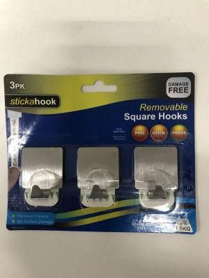 Square Stainless Steel Small Hook Directly Supplied by Favtory