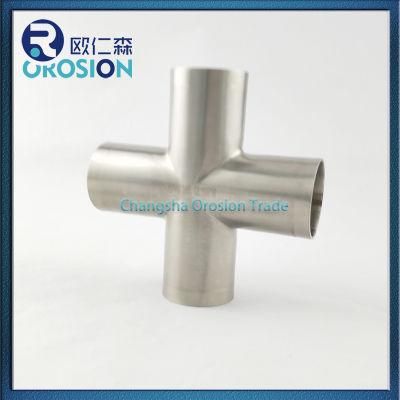 Stainless Steel Crosstee Plain for Sanitary Grade