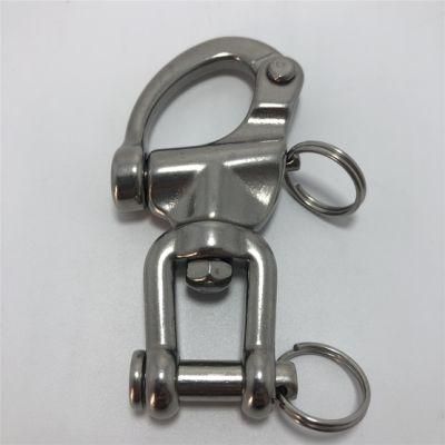 Stainless Steel Swivel Fork Snap Shackle with Clevis Pin