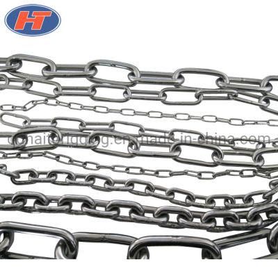 AISI304/AISI316 Link Chain of DIN5685 DIN763 DIN766 DIN764