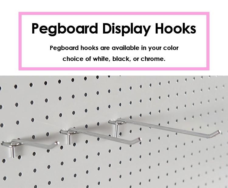 Metal Hook for Pegboard Shelf