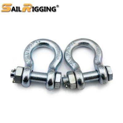 Zinc Plated Drop Forged Us Type Screw Pin Anchor Shackle