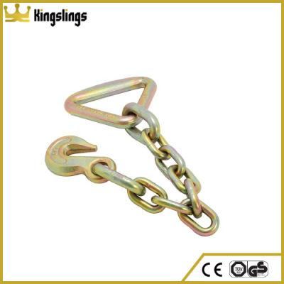 Kingslings 4&quot; Cargo Security Strap Accessory Galvanized Eye Grab Hook Anchor Chain