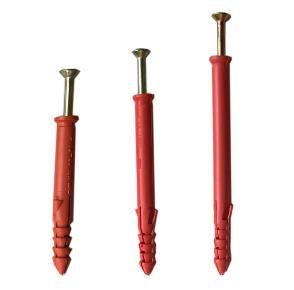 Plastic Concrete Anchors Plug Wall Anchor with Nylon Tube Nylon Expansion Nails for Construction