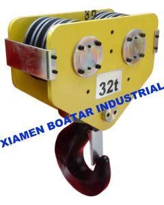 Hook for Electric Wire Rope Hoist Capacity 32ton, Fall 6/1, 6/2, European Type, Crane Accessory