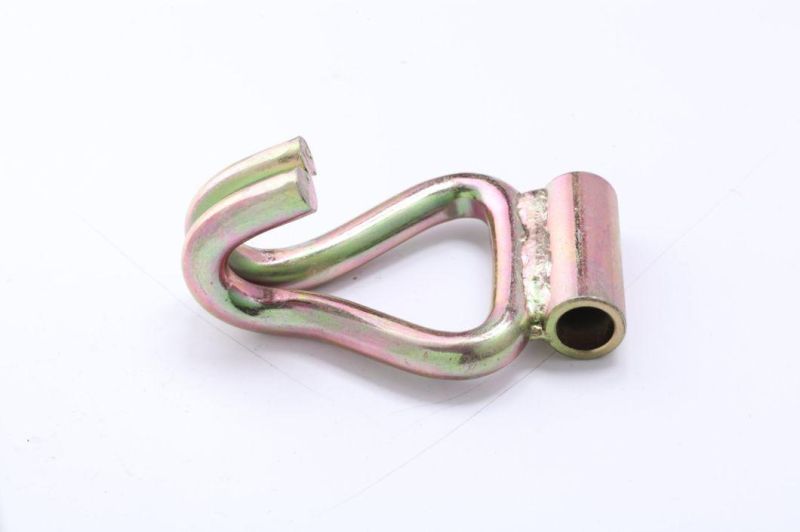 Double J Hook with Welded Tube for Lashing Belt