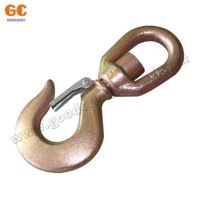 Eye Hoist Hook with Latch Forged Hook for Sling