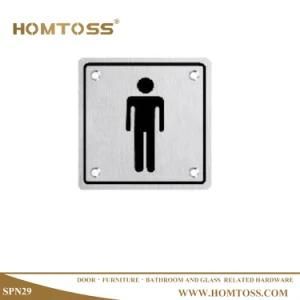 Stainless Steel Toilet Indicator Board Male and Female Bathroom Signbard (SPN29)