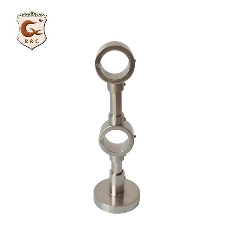 Metal Curtain Rod Adjustable Bracket for Curtain Pole Stainless Steel Rod Holders