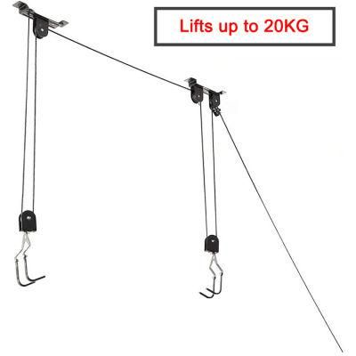 Bicycle Hoist Pulley System Garage Ceiling Rack Storage Lift