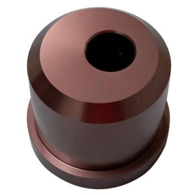 CNC Turning Part Rubber Holder Aluminum Anodized