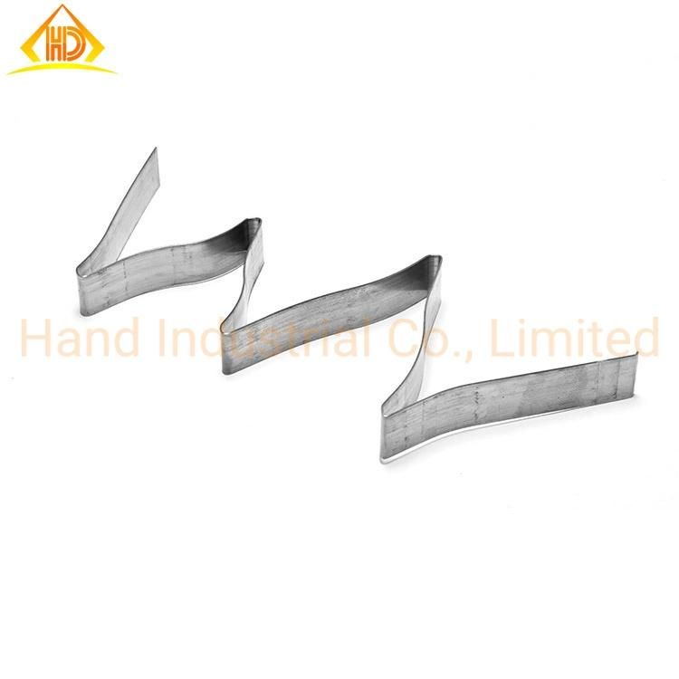 SS304 Clips Parts Sheet Metal Spring Zigzag Flat Folding Leaf Spring