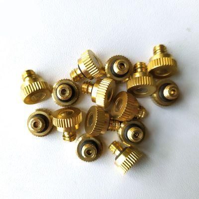 3/16&quot; Thread Atomization Nozzles Kit with 1/4&quot; Slip Lock Tee Connector 0.2/0.3/0.4/0.5mm Low Pressure Misting Sprayers
