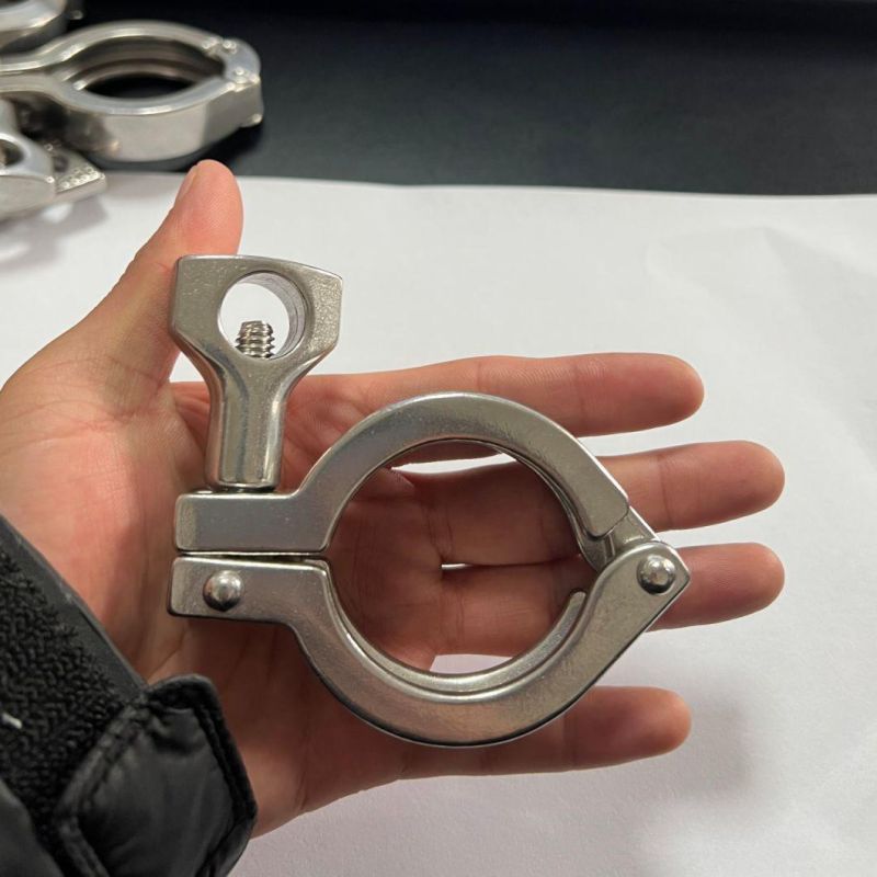 Sanitary Stainless Steel Clamp Single Pin/Double Pin Clamp/3PCS/High Pressure Clamp Tri Clamp