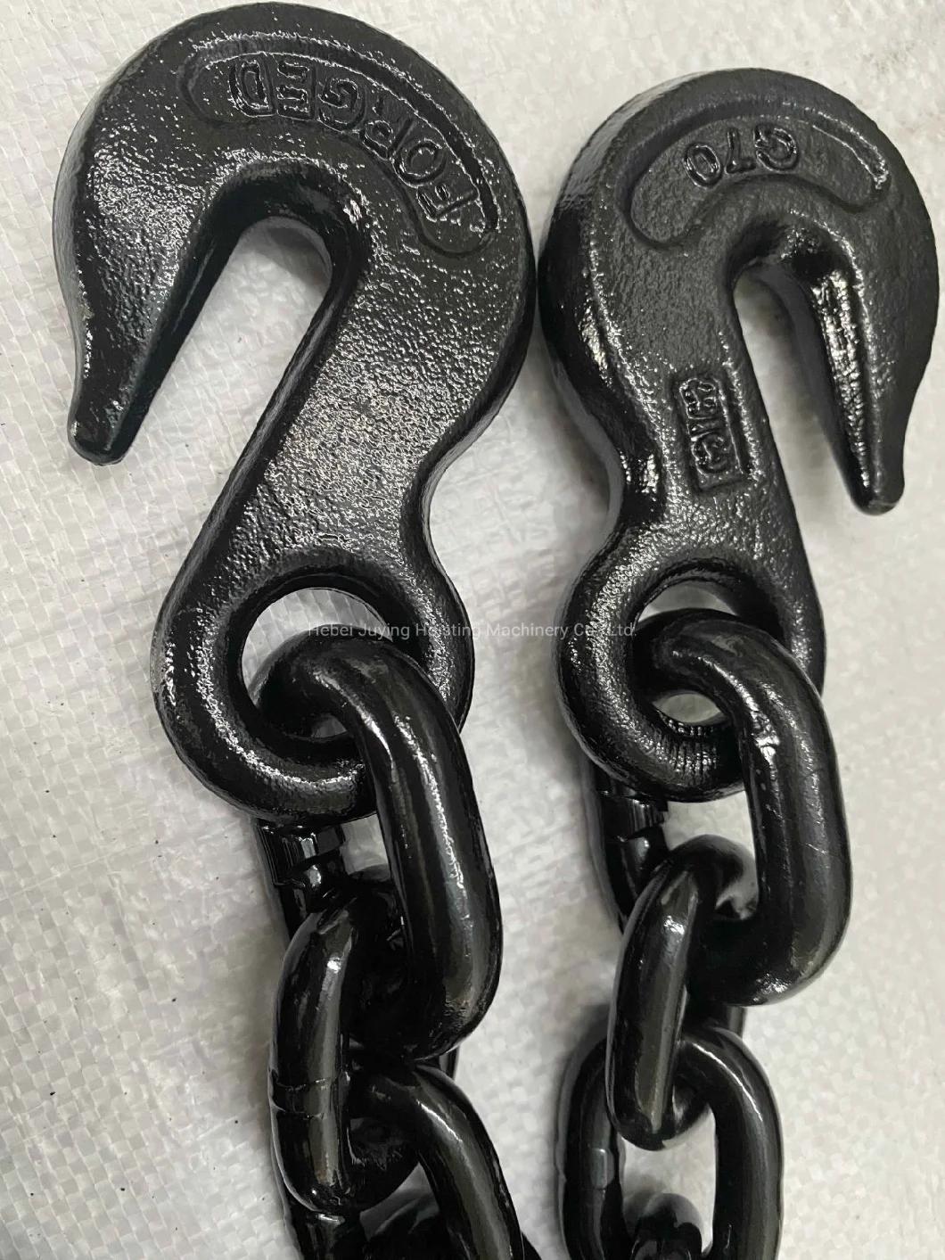 G80 Chain with Hook Trailer Chain with Hook on Both Ends for Truck Use