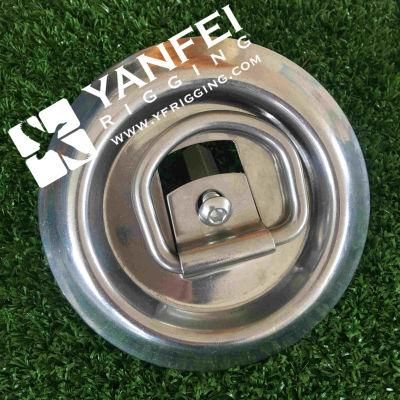 Stainless Steel Truck Trailer Recessed Floor Anchor with Lashing Ring