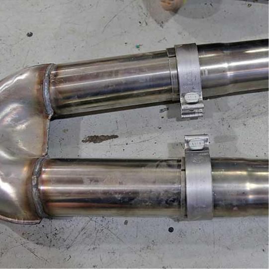 Stainless Steel Exhaust Pipe Connection O Band Clamp