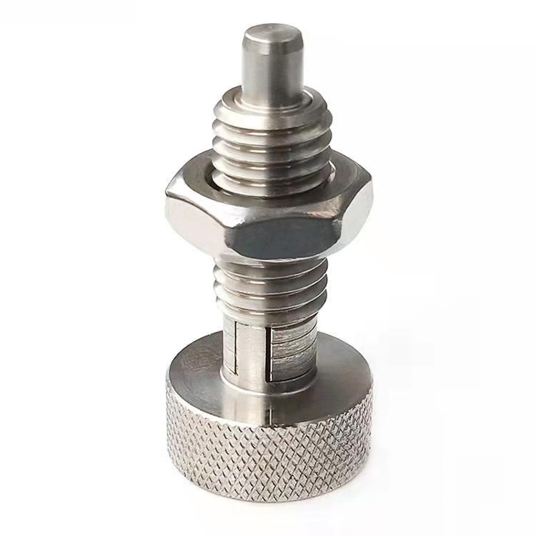 High Precision Retractable Index Plunger of Spring Loaded Indexing Plungers Pin with Hex Collar