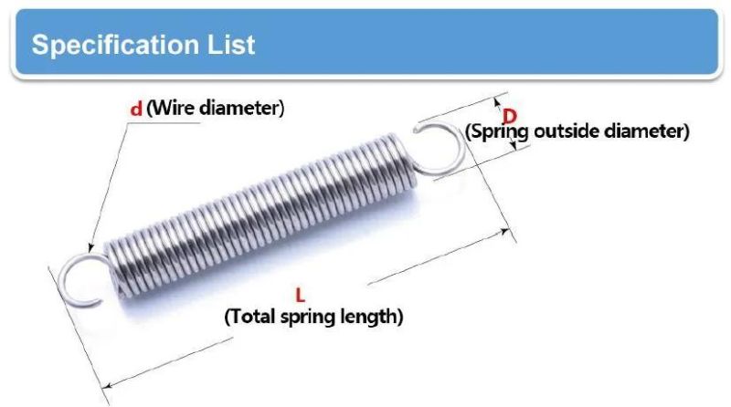 Stainless Steel Galvanized Tension Spring