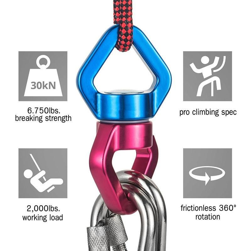 Safety Rotational Device Swivel Rotator for Rope Climbing Hammock/ Hammock Chair/ Swing Setting/ Aerial Dance/ Children′ Swing/ Swing Spinner Esg13085