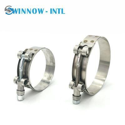 SS304 Standard T Bolt Clamp Hose Clamps for Transport System