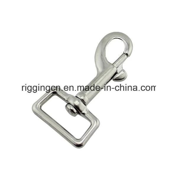 Pet Hook Silver SS316 Spring Carabiner Snap Hook Hanger Keychain Buckle Rope Buckle Hiking Accessories