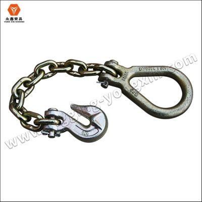 Factory Heavy Duty Hot DIP Galvanized Grade 70 Transport Tow Chains Assembly with Clevis Grab Hooks Binder Towing Chain