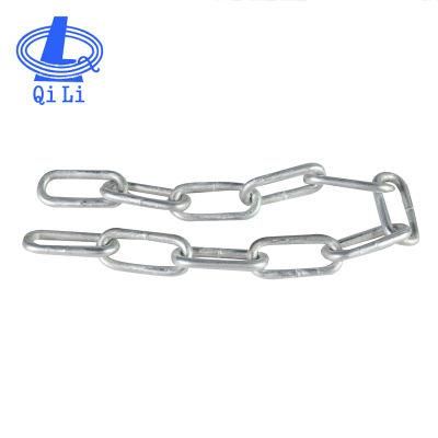 DIN763 Hot DIP Galvanized 6mm Long Link Chain