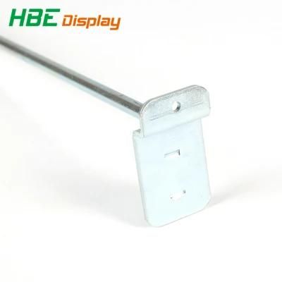 Retail Supermarket Metal Zinc Plated Wire Display Accessories Slatwall Hook
