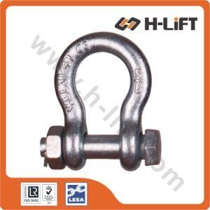 Drop Forged Carbon/Alloy Steel Bolt Type Anchor Bow Shackle