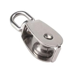 Single Stainless Steel Pulleys Marine Pulley Block Swivel Wire Rope Steel Pulley