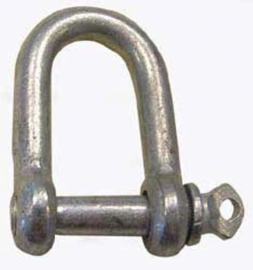 Supplier G210 Lifting Electro Galvanized Screw Pin Us Dee Type Carbon Steel Drop Forged Marine Rigging D Shackle