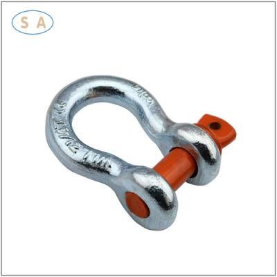 OEM Hot DIP Galvanized Drop Forged Lifting Marine Bow Shackle with Screw Pin