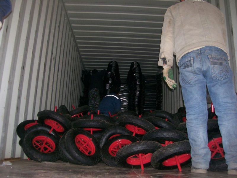 Good Quality High Load Capacity Solid Rubber Wheel (385X85mm)