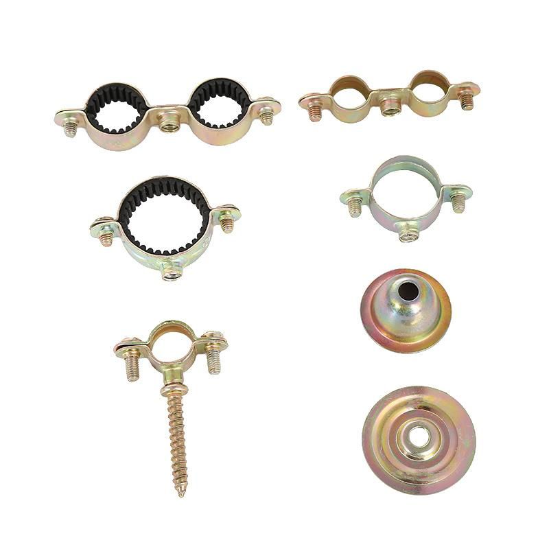 Hardware Metal Carbon Steel M7 Light Pipe Clamp with Zinc Plated
