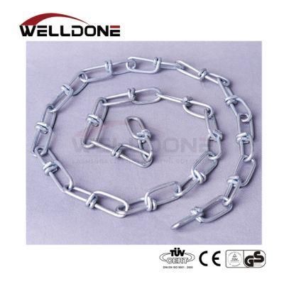 Carbon Steel Galvanized Double Loop Knotted Lifting Chain for Rigging Dog