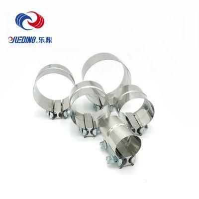 304 Stainless Steel Preformed Lap Joint Exhaust Muffler Pipe Band Clamp