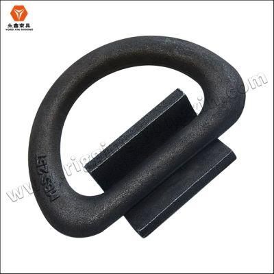 Heavy Duty Black Welded Alloy Steel D Ring Solid Metal Rings