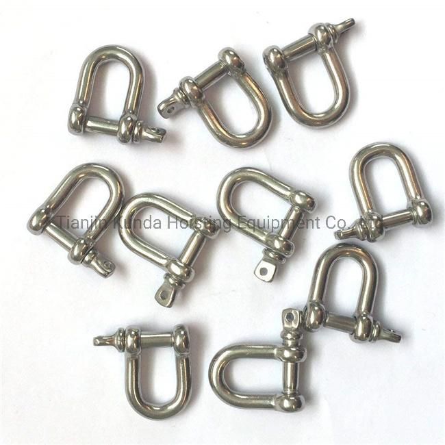 Carbon Steel or Stainless Steel Bow Shape Anchor Shackle with Screw Pin