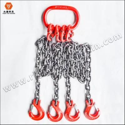 Alloy Steel Welded Chain Sling Kowloon Ratchet Loading Hook Ratchet Heavy Cargo Crane Long Chain and Spenders