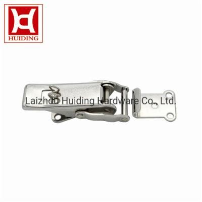 Stainless Steel Car Parts Spring Loaded Draw Latch with Safety Catch