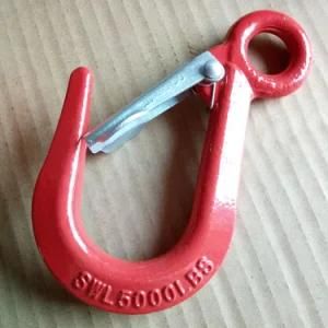 5000lbs Eye Wide Mouth Hoist Hook with Safety Latch