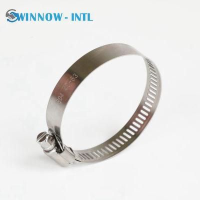 304 Stainless Steel 8.0 Bandwidth American Type Hose Clamp